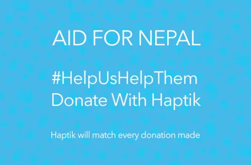 donate nepal via haptik
