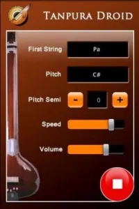 Screenshot of Tanpura Droid: Free Tanpura app for android