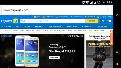 Open Flipkart Without Installing App