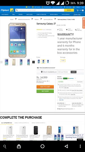 Flipkart.com Mobile Site