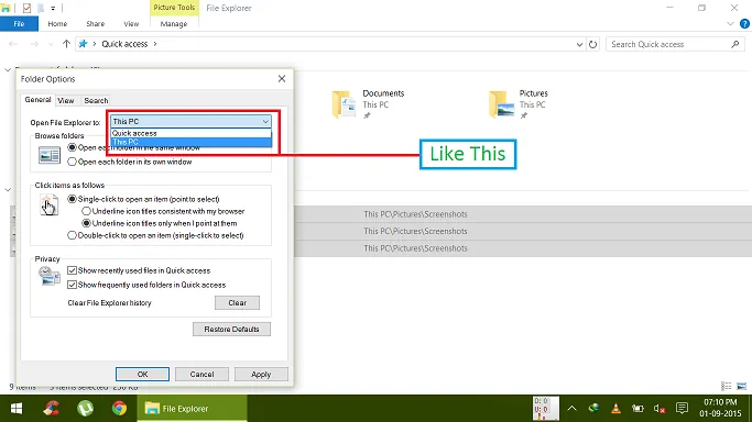 This PC Keyboard Shortcut Windows 10